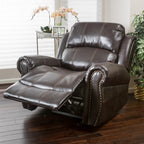 Fauteuil club inclinable Charlie en cuir PU par Christopher Knight Home
