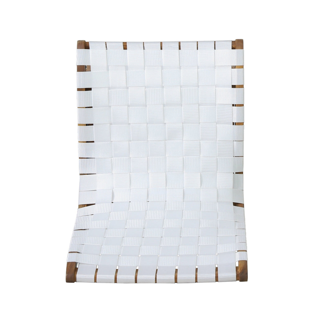 Ensemble de chat d'extérieur Charlotter en corde et bois d'acacia par Christopher Knight Home