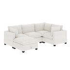 Canapé modulaire rembourré Chelsea Modern Cloud avec assise profonde et coussins moelleux