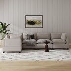 Canapé modulaire rembourré Chelsea Modern Cloud avec assise profonde et coussins moelleux