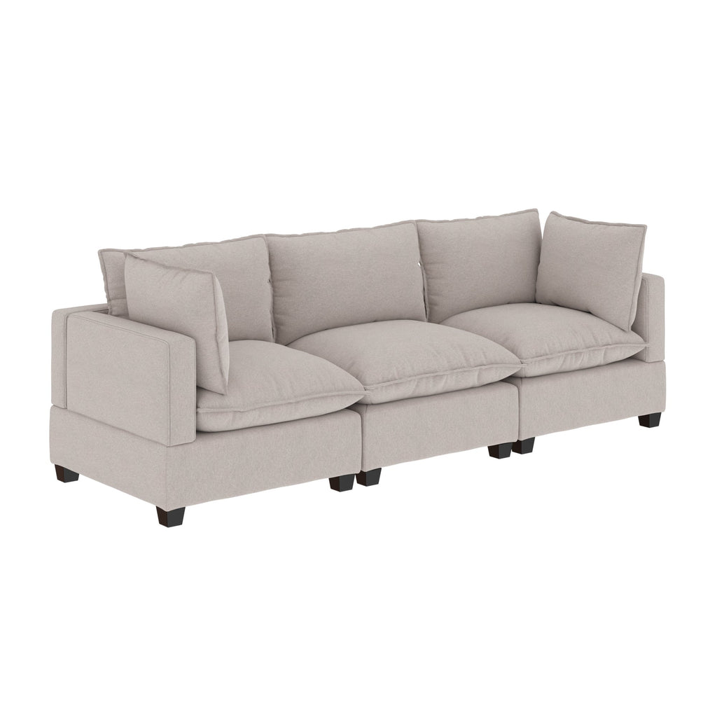 Canapé modulaire rembourré Chelsea Modern Cloud avec assise profonde et coussins moelleux