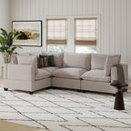 Canapé modulaire rembourré Chelsea Modern Cloud avec assise profonde et coussins moelleux