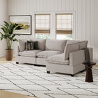 Canapé modulaire rembourré Chelsea Modern Cloud avec assise profonde et coussins moelleux