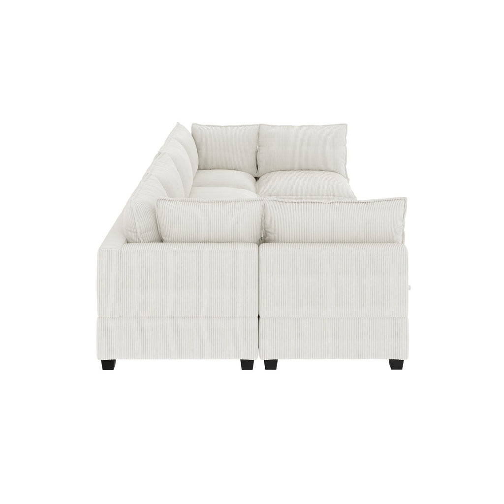 Canapé modulaire rembourré Chelsea Modern Cloud avec assise profonde et coussins moelleux