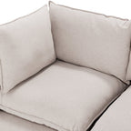 Canapé modulaire rembourré Chelsea Modern Cloud avec assise profonde et coussins moelleux