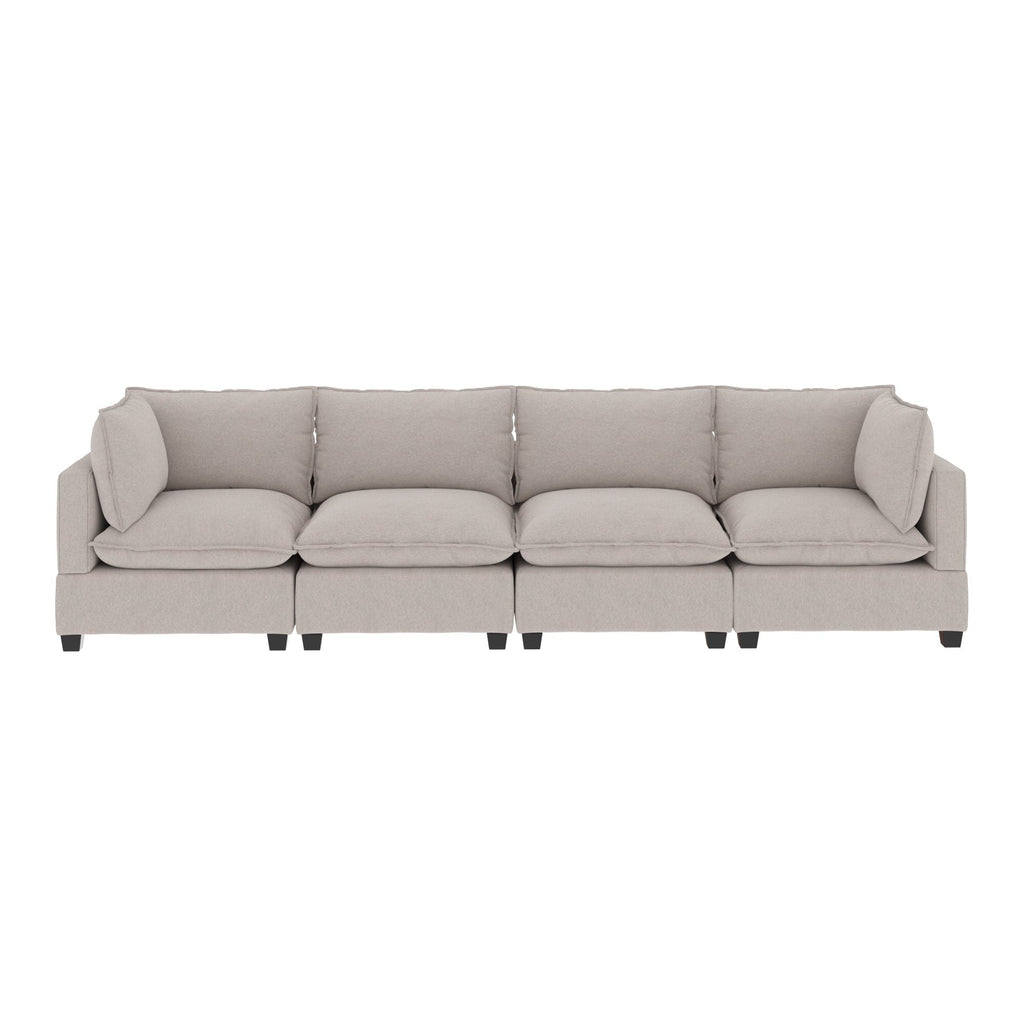 Canapé modulaire rembourré Chelsea Modern Cloud avec assise profonde et coussins moelleux