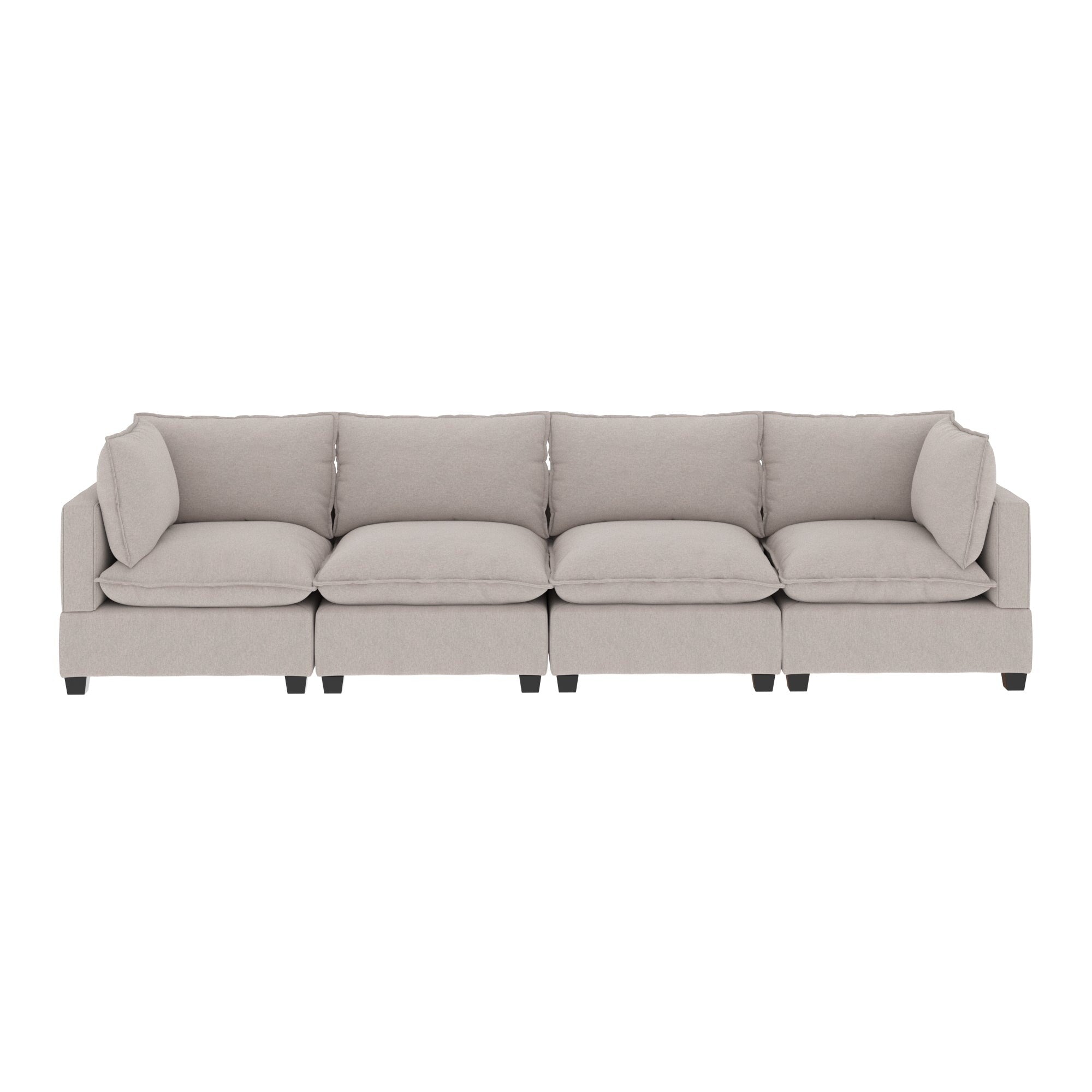 Canapé modulaire rembourré Chelsea Modern Cloud avec assise profonde et coussins moelleux