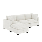 Canapé modulaire rembourré Chelsea Modern Cloud avec assise profonde et coussins moelleux