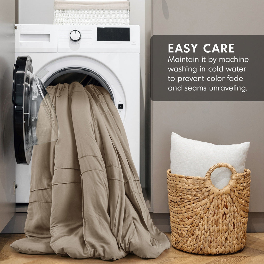 Parure de couette bohème douce et plissée Chelsea Square Evans