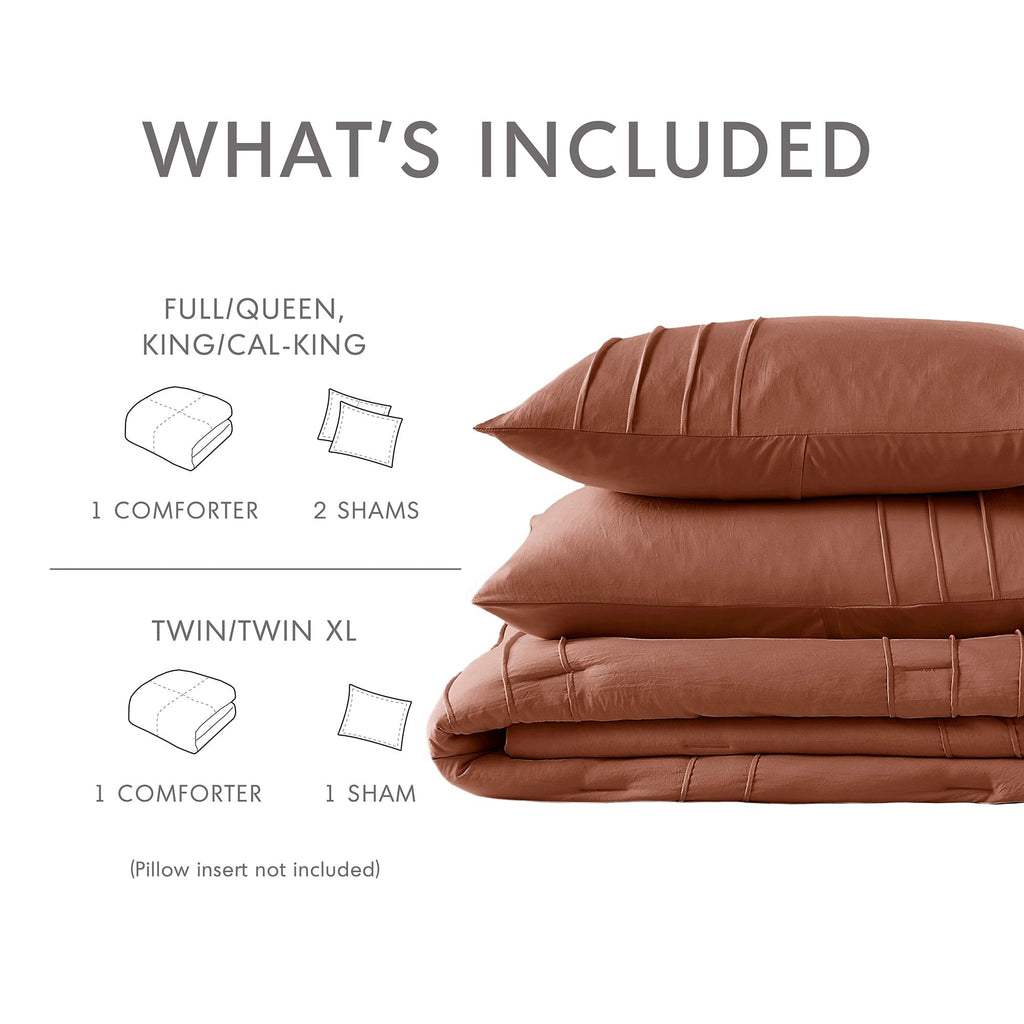 Parure de couette bohème douce et plissée Chelsea Square Evans