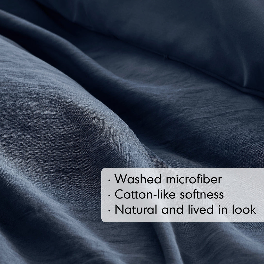 Parure de couette bohème douce et plissée Chelsea Square Evans