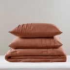 Parure de couette bohème douce et plissée Chelsea Square Evans