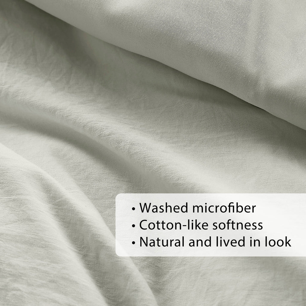 Parure de couette bohème douce et plissée Chelsea Square Evans