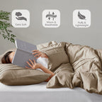 Parure de couette bohème douce et plissée Chelsea Square Evans