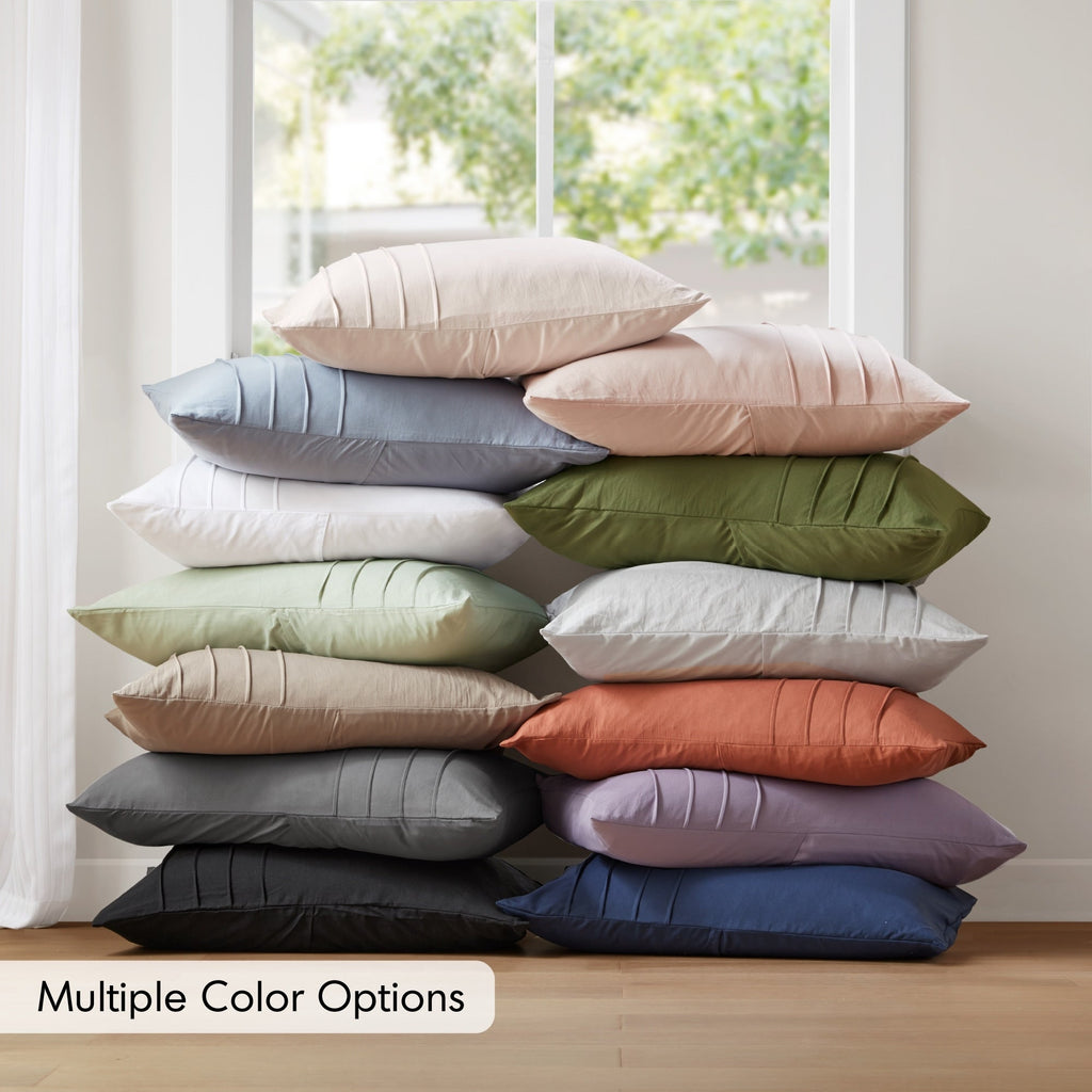 Parure de couette bohème douce et plissée Chelsea Square Evans