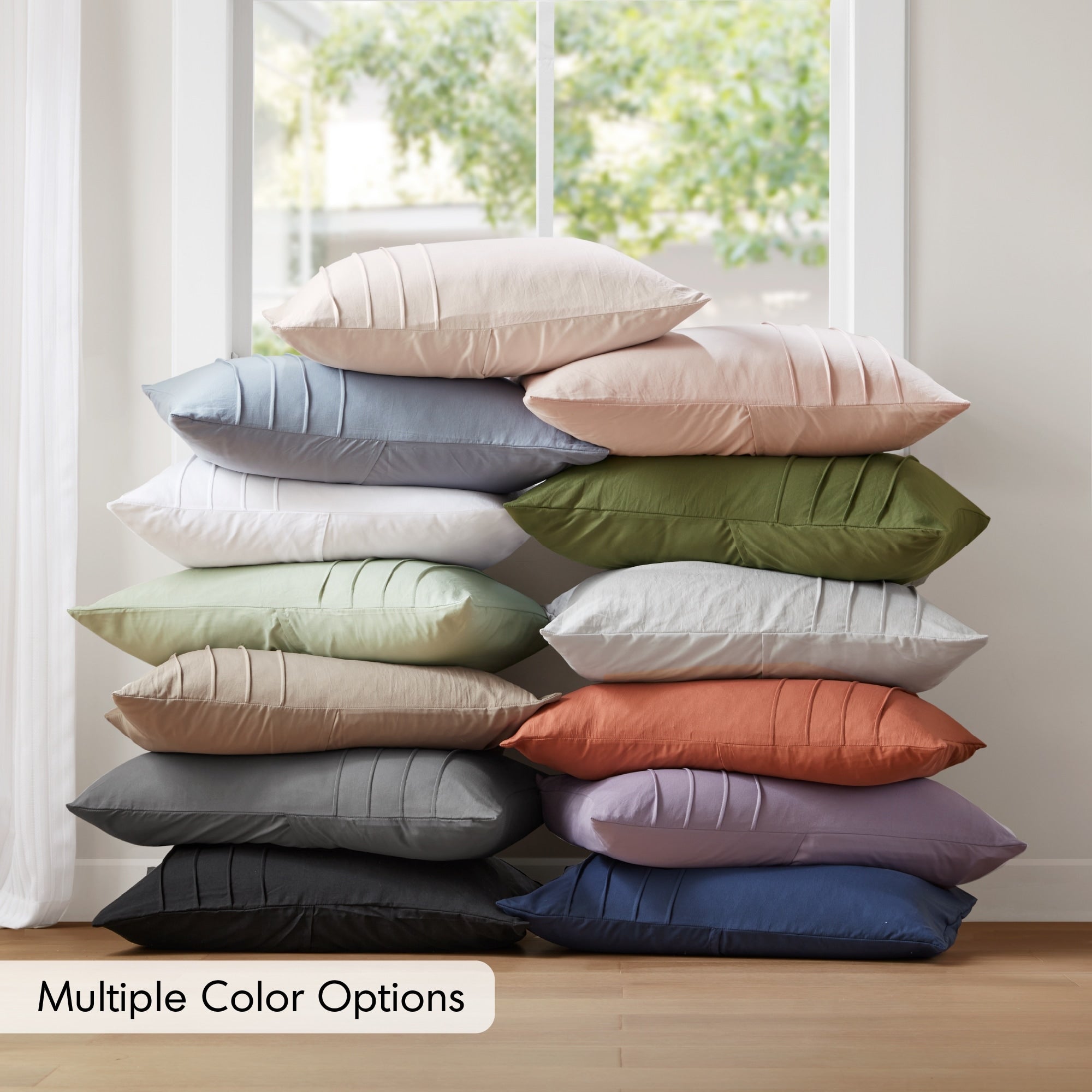 Parure de couette bohème douce et plissée Chelsea Square Evans