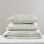 Parure de couette bohème douce et plissée Chelsea Square Evans