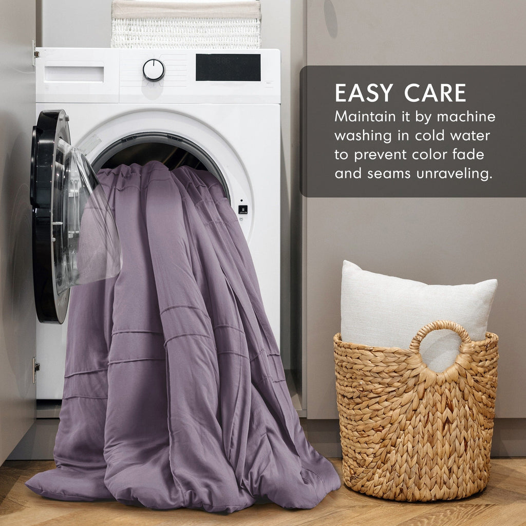 Parure de couette bohème douce et plissée Chelsea Square Evans