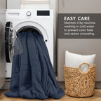 Parure de couette bohème douce et plissée Chelsea Square Evans