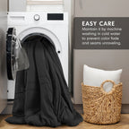 Parure de couette bohème douce et plissée Chelsea Square Evans