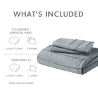 Parure de lit style bohème plissée Chelsea Square Evans Pinch