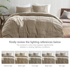 Parure de lit style bohème plissée Chelsea Square Evans Pinch