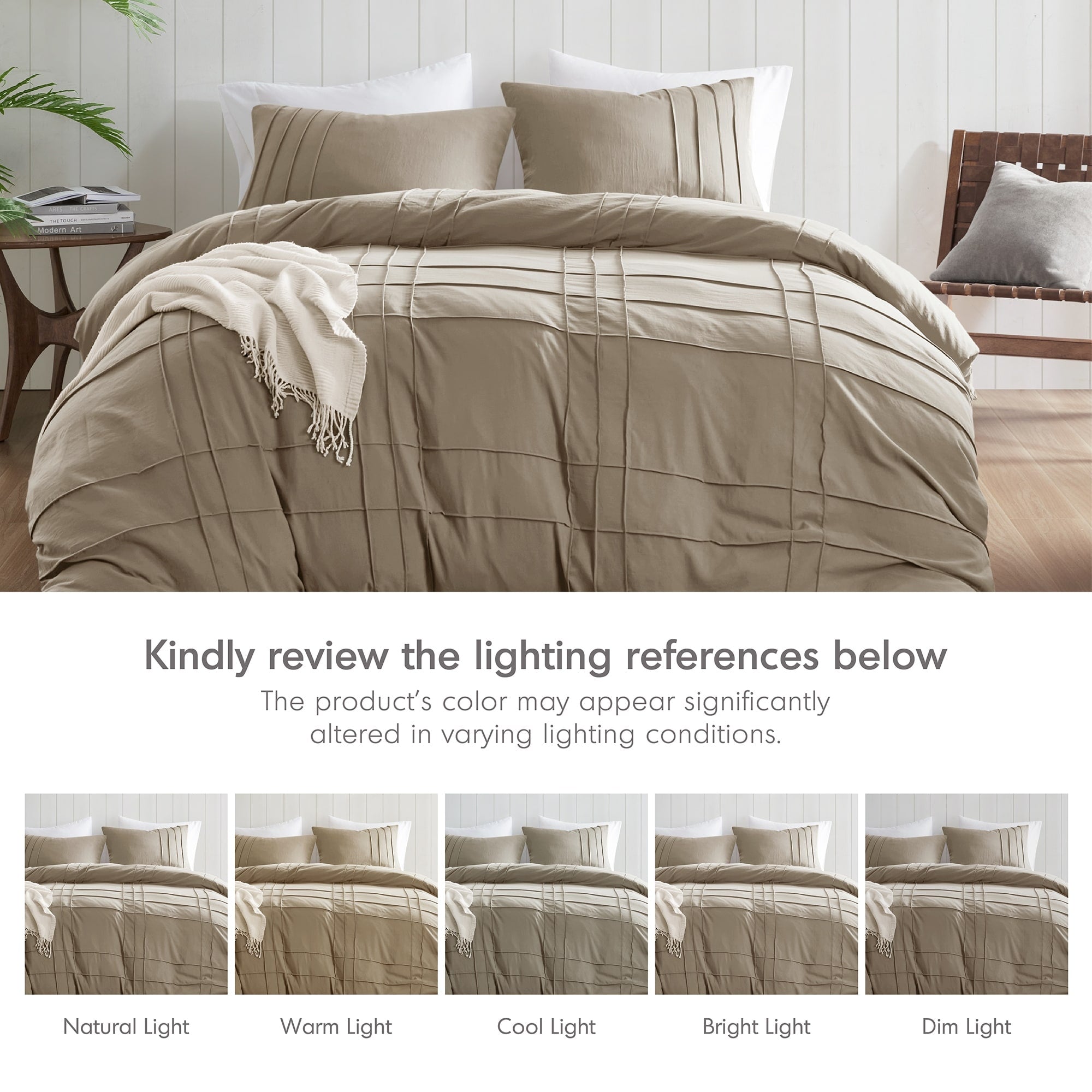 Parure de lit style bohème plissée Chelsea Square Evans Pinch