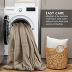 Parure de lit style bohème plissée Chelsea Square Evans Pinch