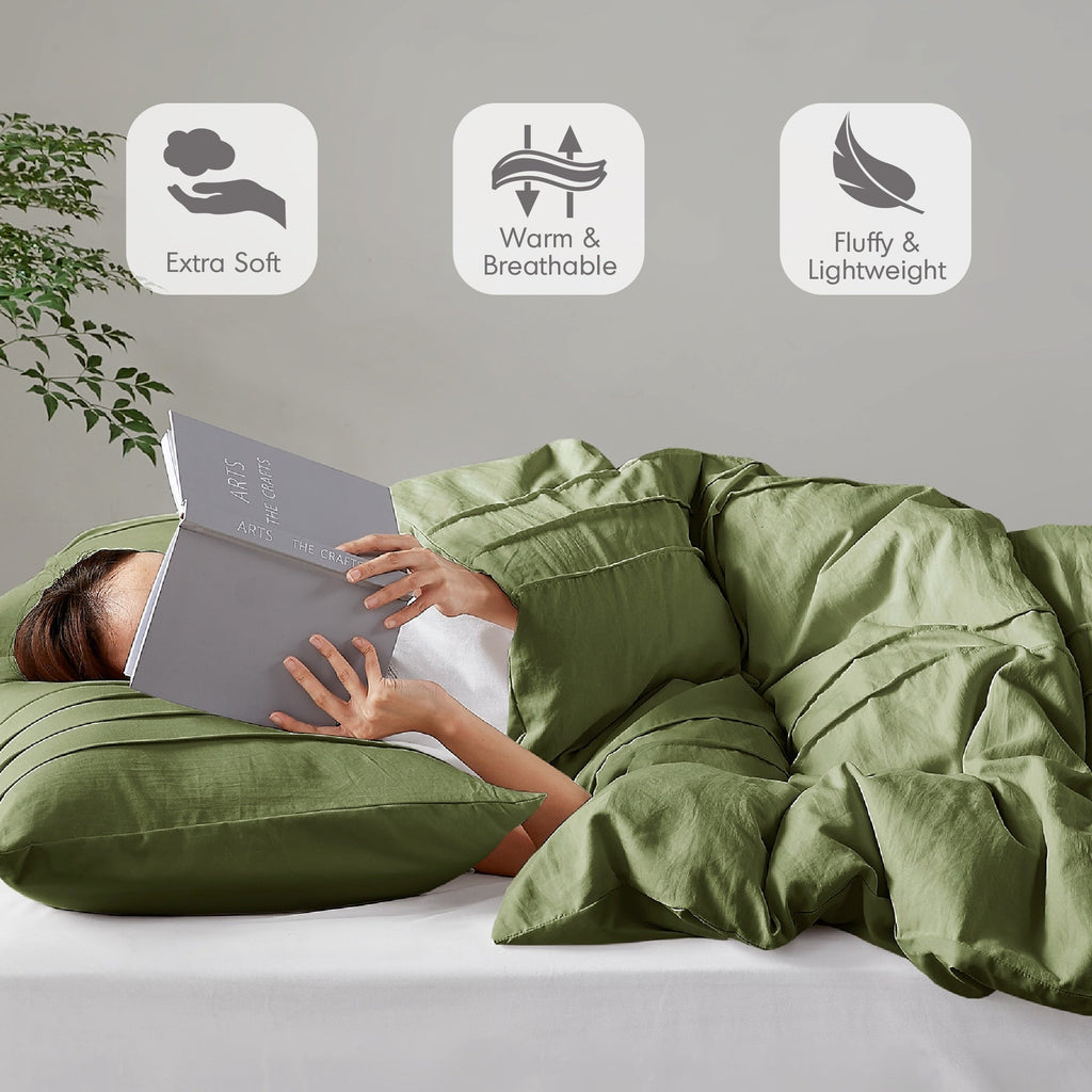 Parure de lit style bohème plissée Chelsea Square Evans Pinch