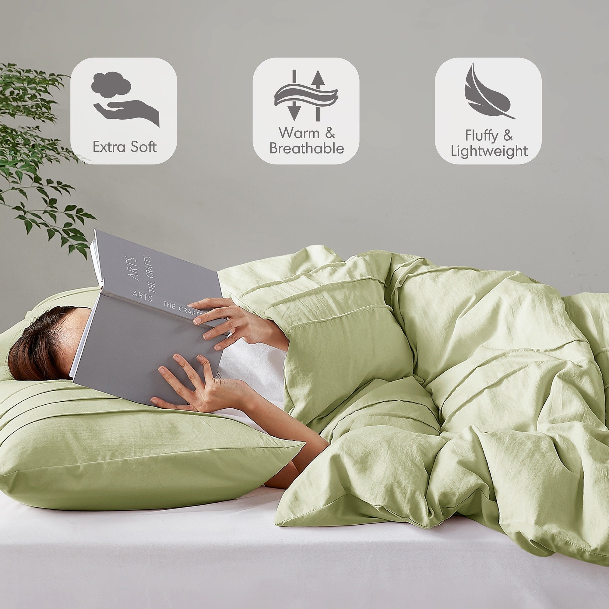 Parure de lit style bohème plissée Chelsea Square Evans Pinch