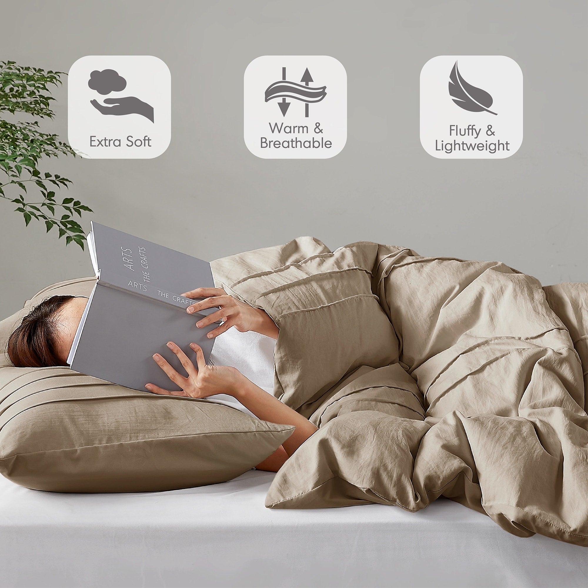 Parure de lit style bohème plissée Chelsea Square Evans Pinch