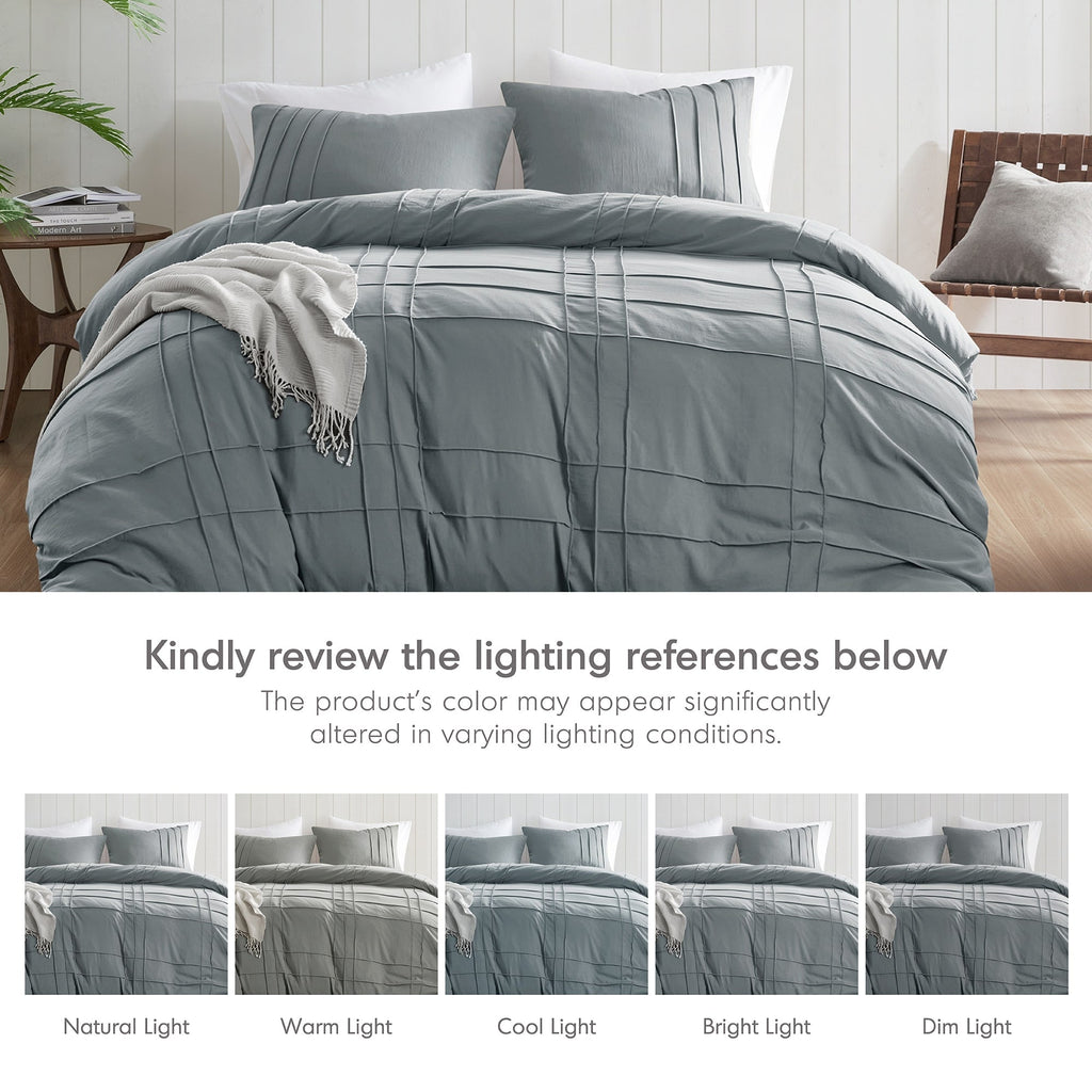 Parure de lit style bohème plissée Chelsea Square Evans Pinch