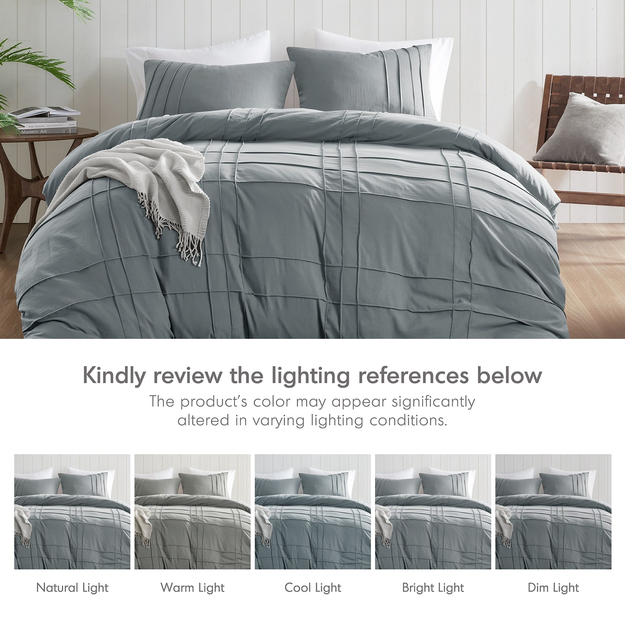 Parure de lit style bohème plissée Chelsea Square Evans Pinch