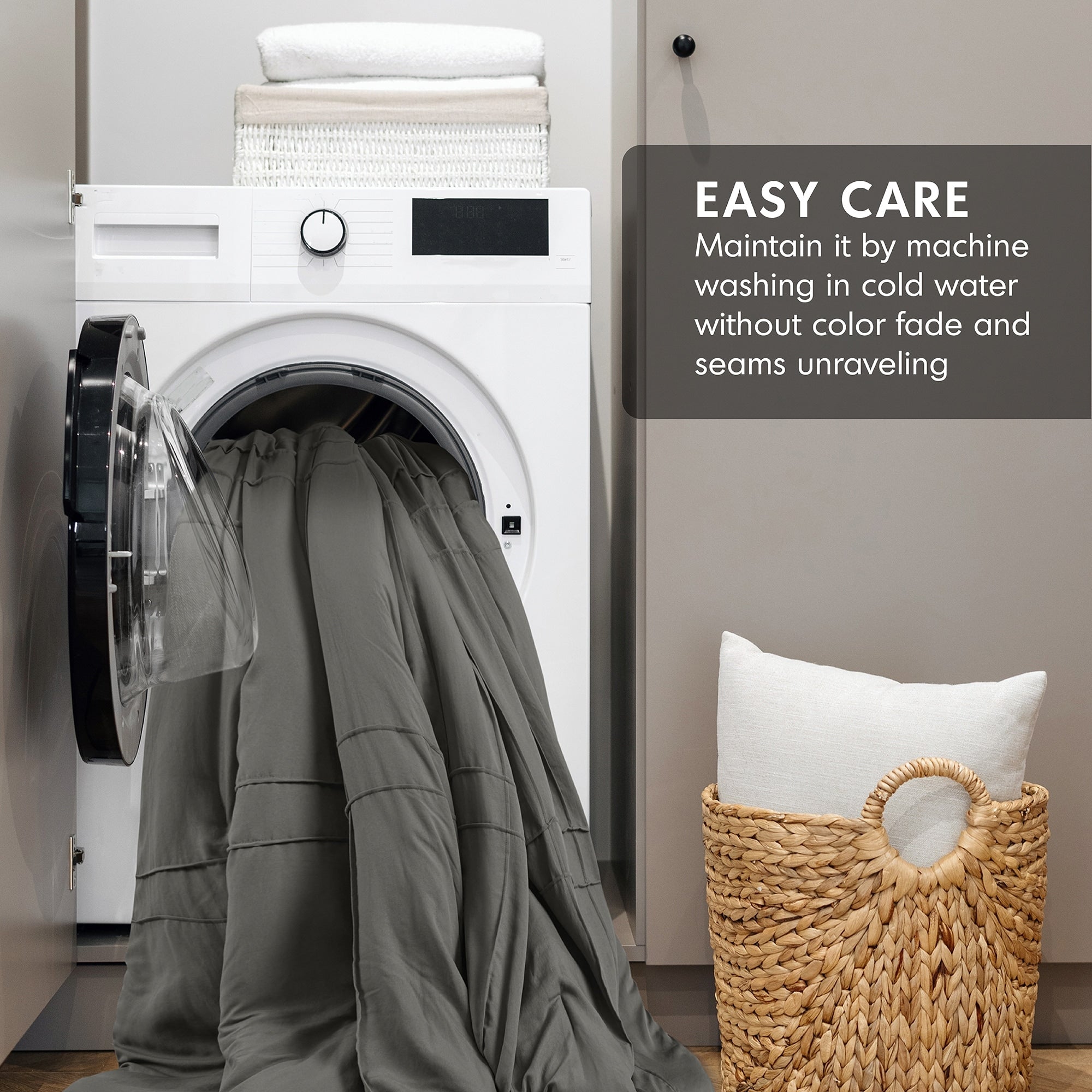 Parure de lit style bohème plissée Chelsea Square Evans Pinch