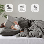 Parure de lit style bohème plissée Chelsea Square Evans Pinch