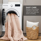 Parure de lit style bohème plissée Chelsea Square Evans Pinch