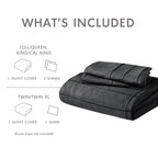 Parure de lit style bohème plissée Chelsea Square Evans Pinch