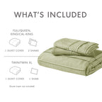 Parure de lit style bohème plissée Chelsea Square Evans Pinch