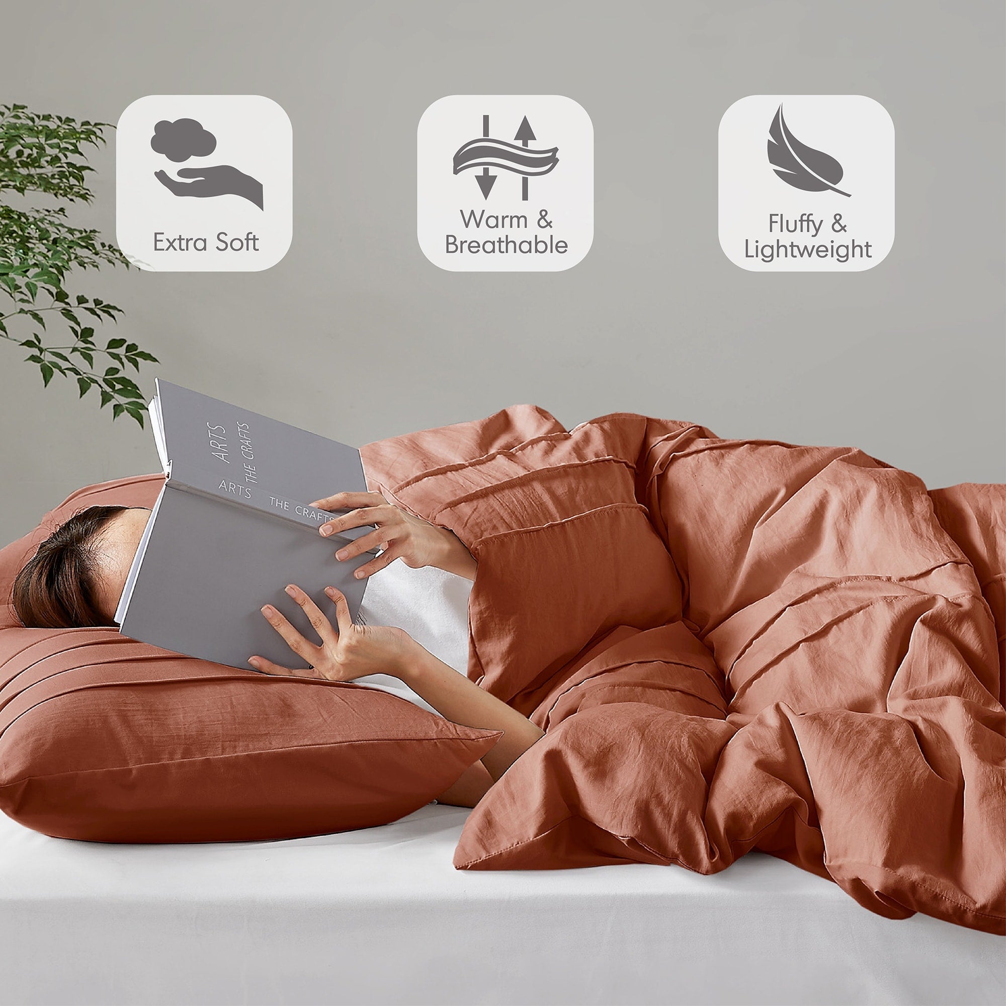 Parure de lit style bohème plissée Chelsea Square Evans Pinch