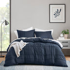 Parure de lit style bohème plissée Chelsea Square Evans Pinch