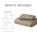 Parure de lit style bohème plissée Chelsea Square Evans Pinch