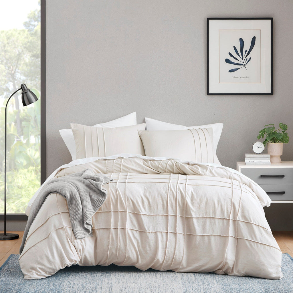 Parure de lit style bohème plissée Chelsea Square Evans Pinch