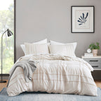 Parure de lit style bohème plissée Chelsea Square Evans Pinch