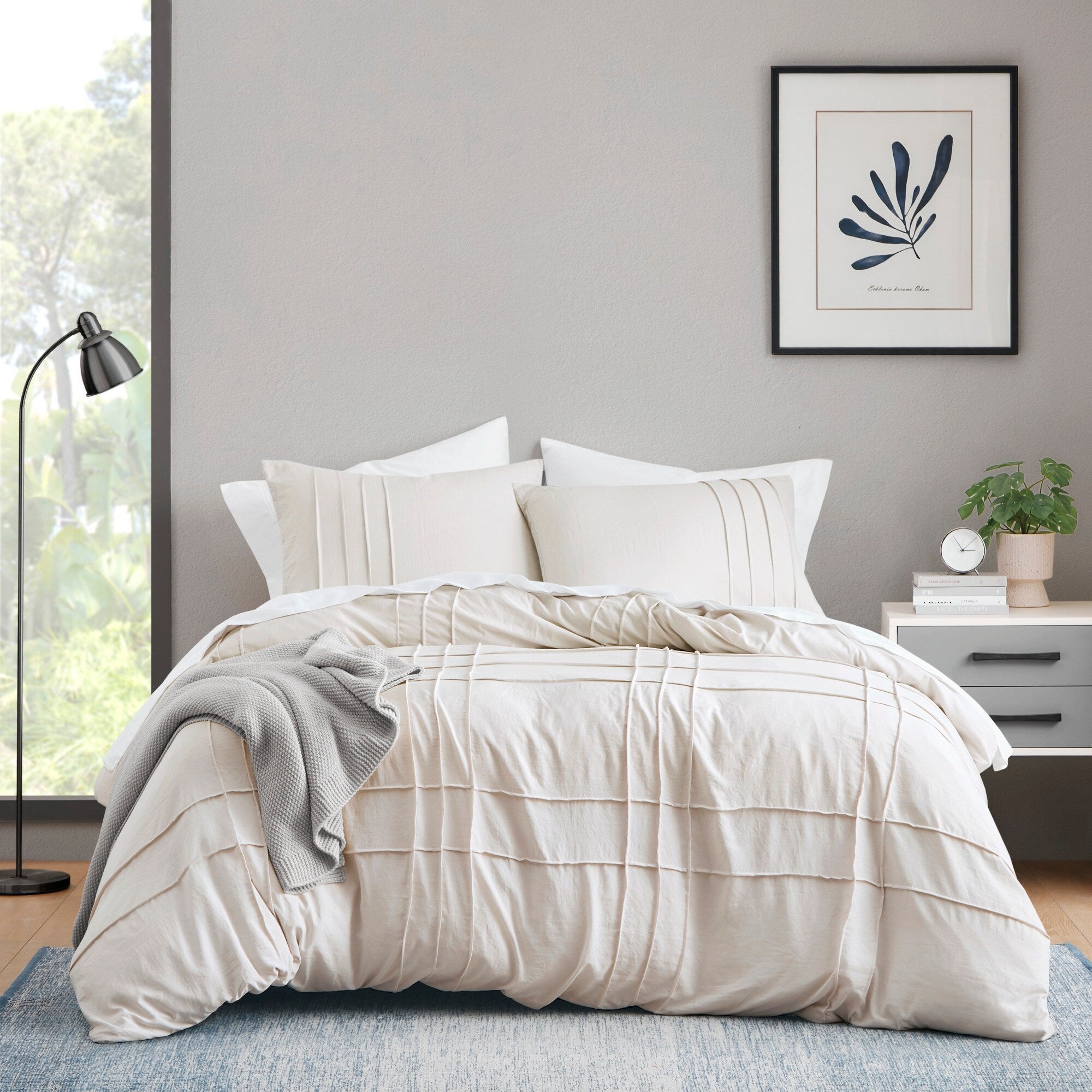 Parure de lit style bohème plissée Chelsea Square Evans Pinch