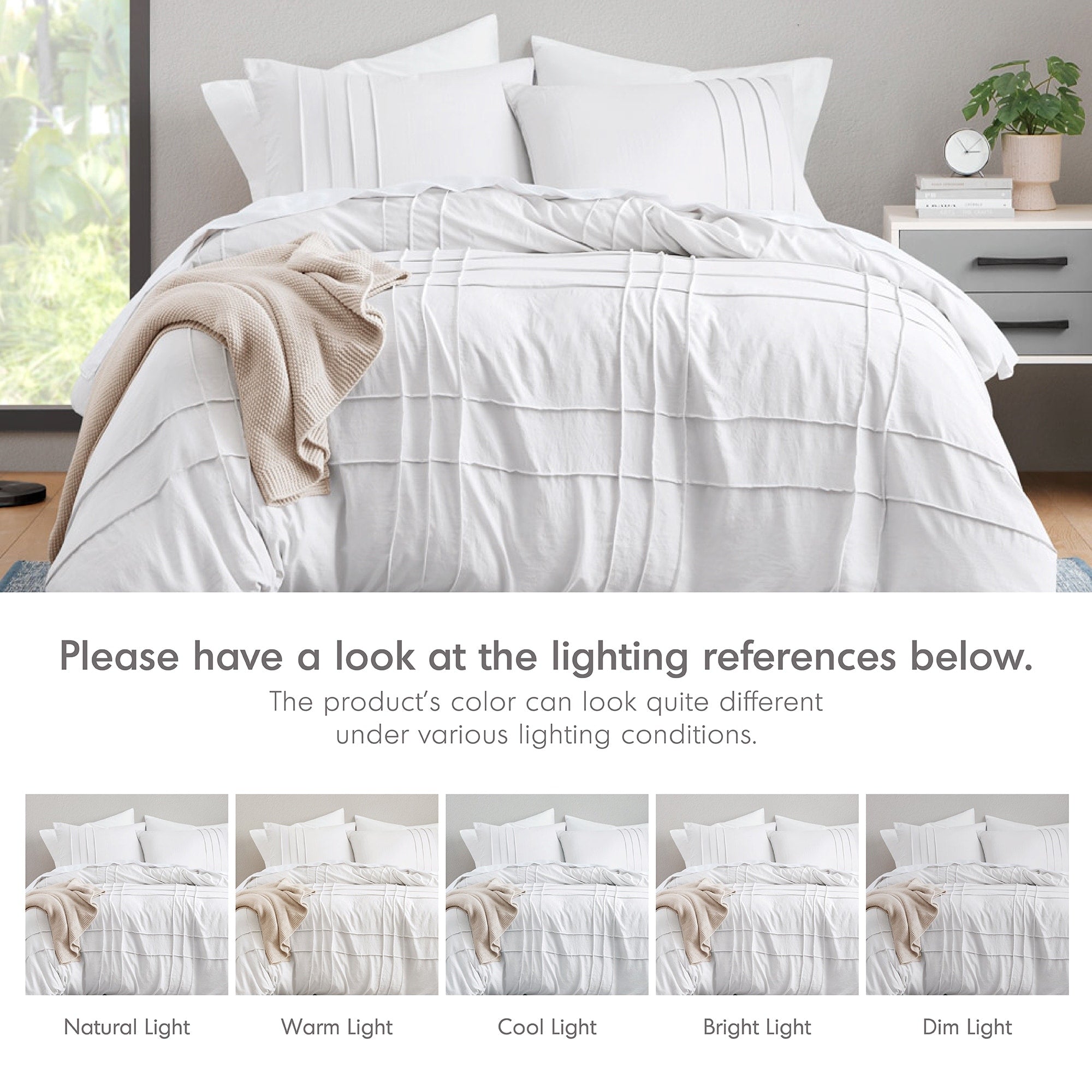 Parure de lit style bohème plissée Chelsea Square Evans Pinch