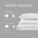 Parure de couette bohème douce et plissée Chelsea Square Evans