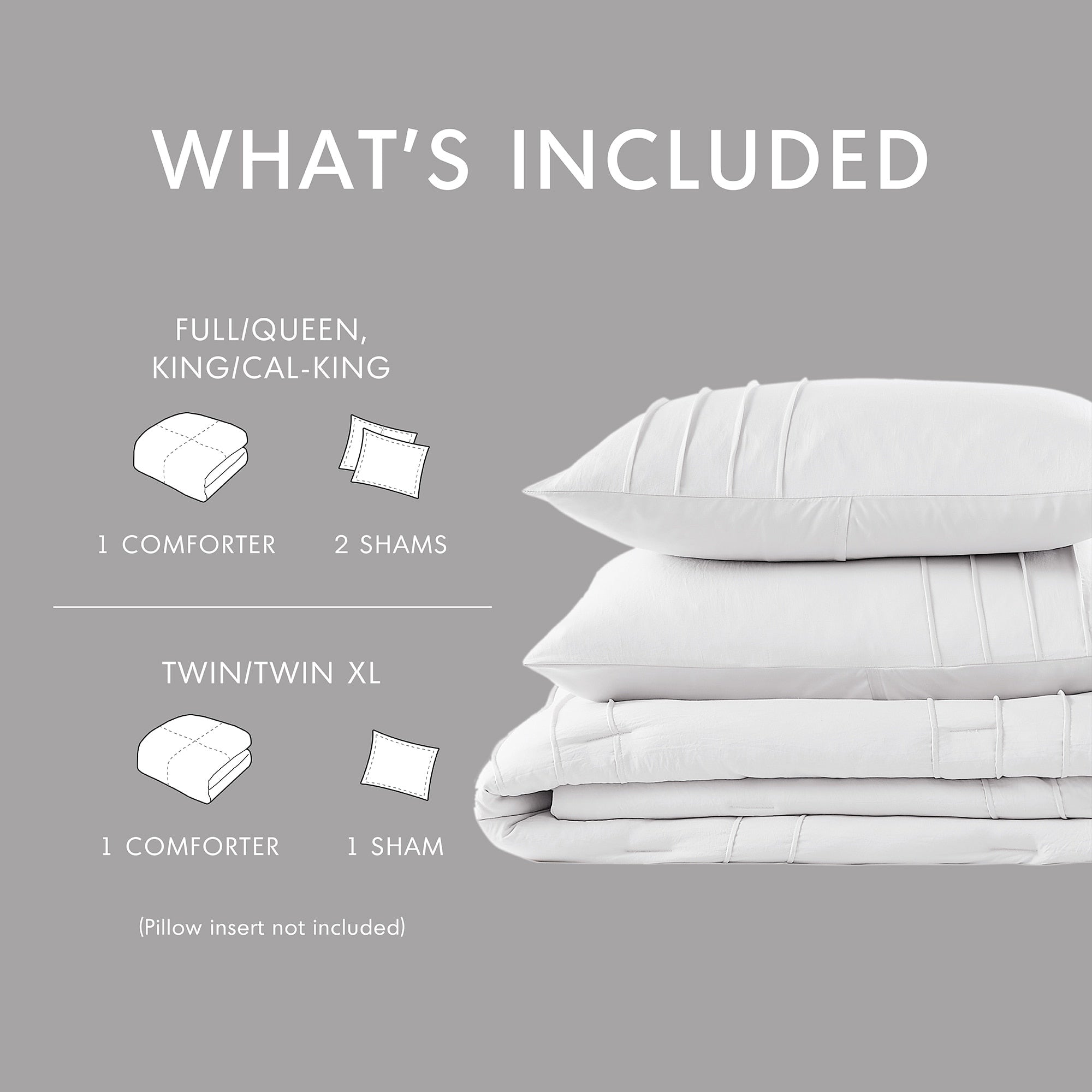 Parure de couette bohème douce et plissée Chelsea Square Evans