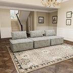 Ensemble de canapé modulaire 3 pièces en chenille