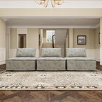 Ensemble de canapé modulaire 3 pièces en chenille