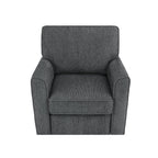 Fauteuil pivotant à 360° en chenille, fauteuil moderne avec poches latérales, fauteuil pivotant, fauteuil inclinable ergonomique pour chambre à coucher